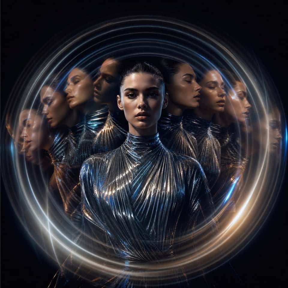 AI Fashion Cover Neural Echo Rings