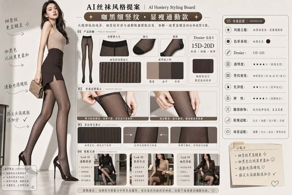 AI Hosiery Styling Board Template