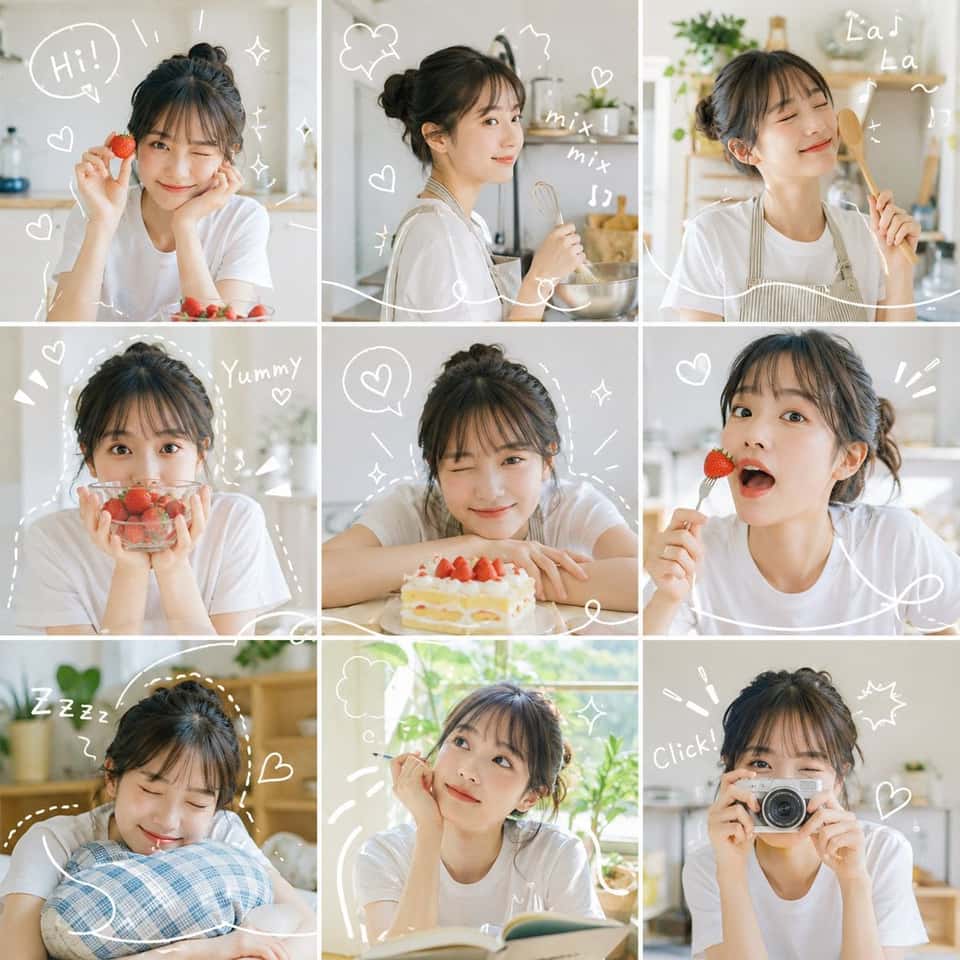 AI Photo Collage Template Realistic