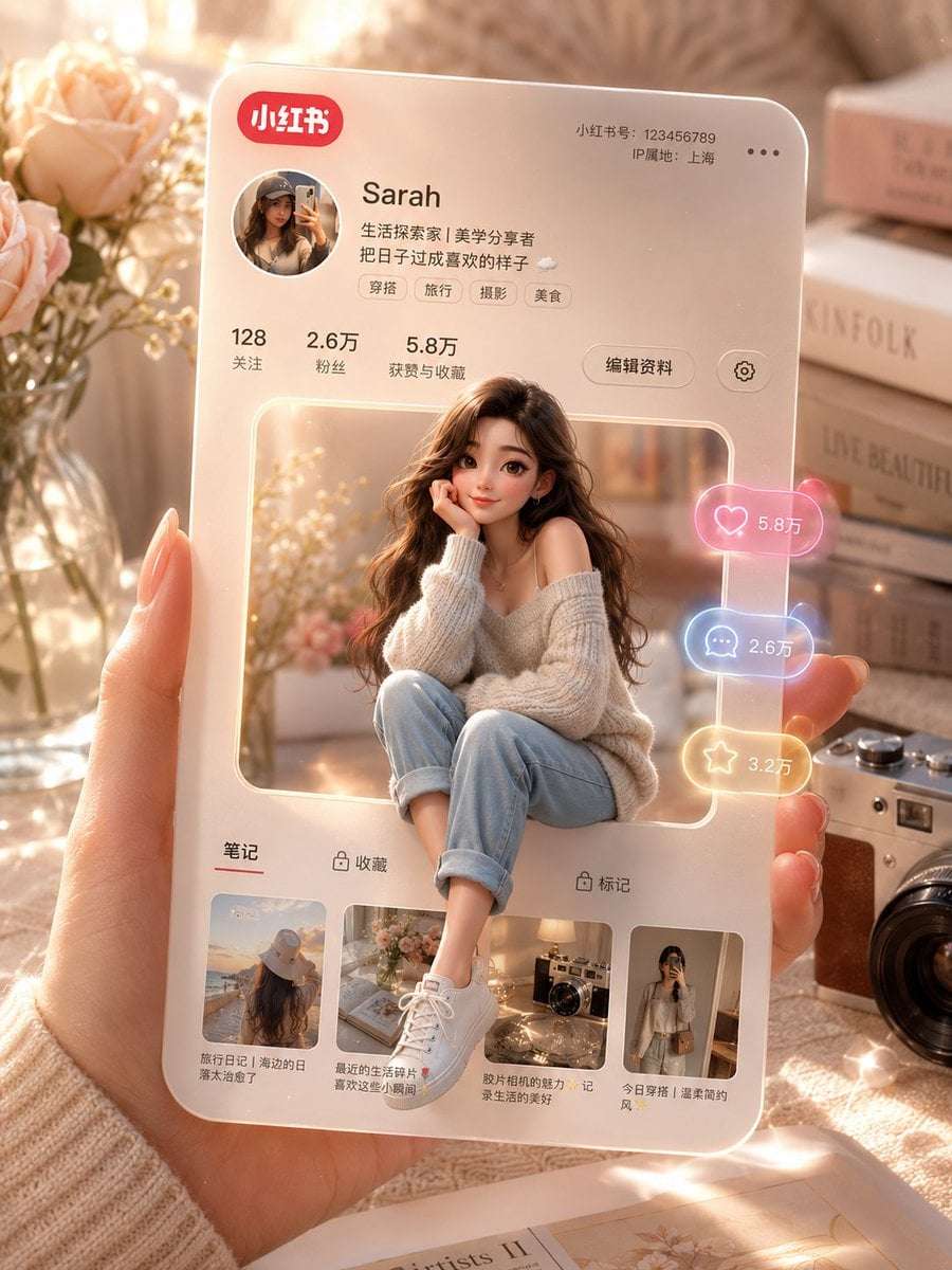 AI Prompt: Influencer Profile Card