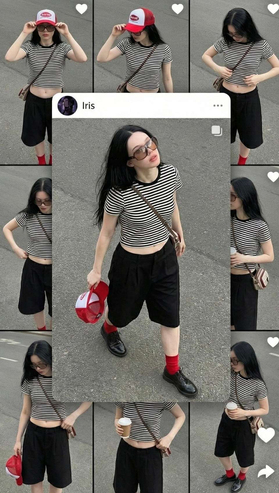 AI Social Media Grid Collage Template