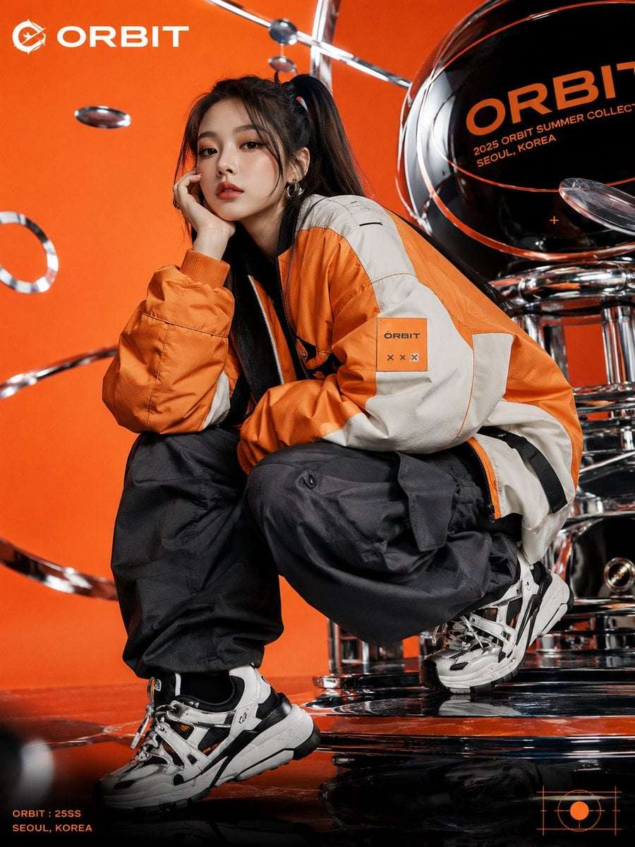 Anime Korean Woman Streetwear Campaign