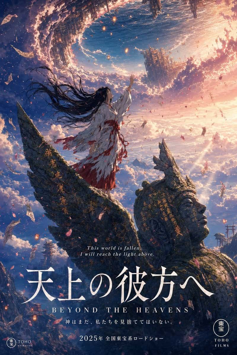 Anime Movie Poster Ghibli Shinkai Style