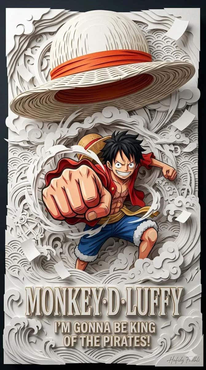 Anime Papercraft Poster Template