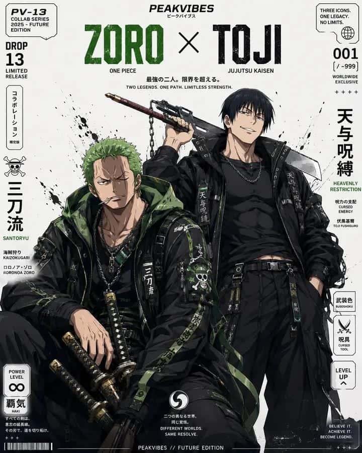Anime Streetwear Collab Poster Template