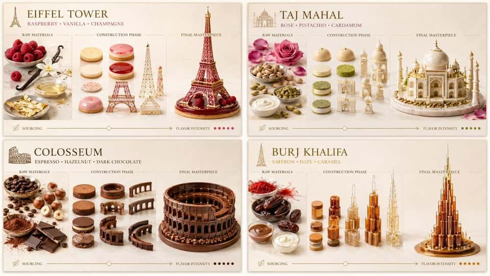 Architectural Pastry AI Image Prompt