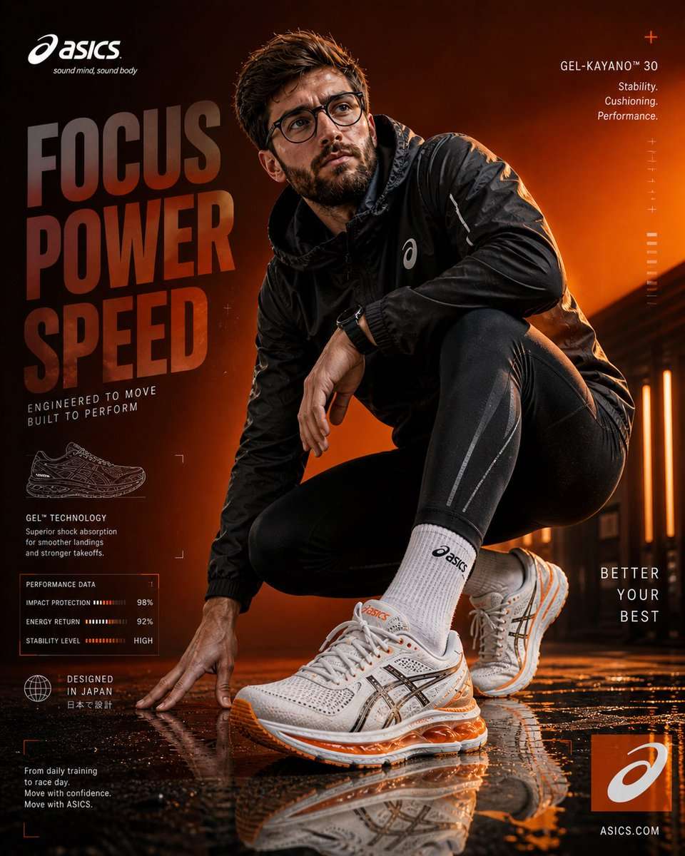 ASICS Sportswear Cinematic Ad Template