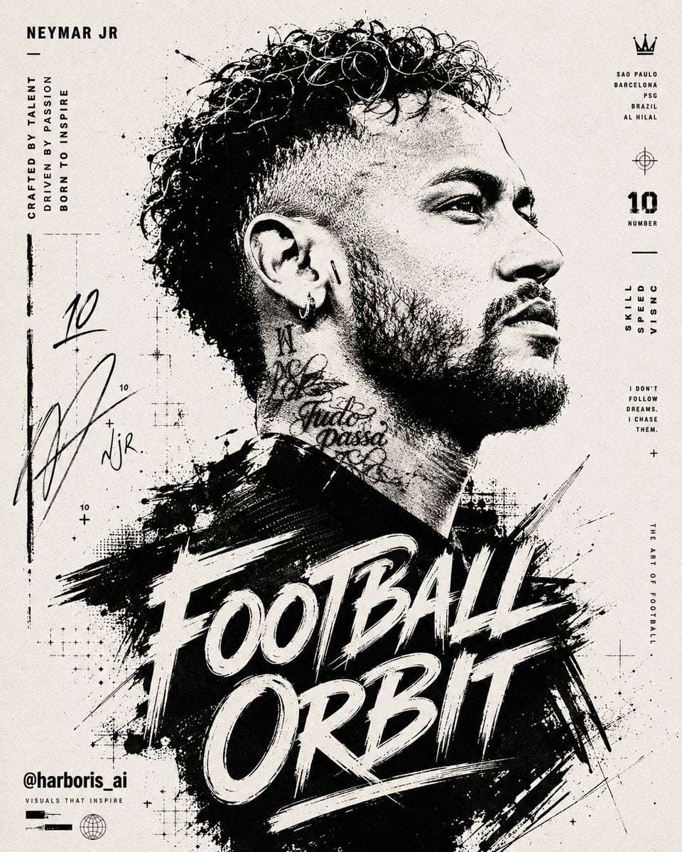 Bold Typographic Portrait Poster Template