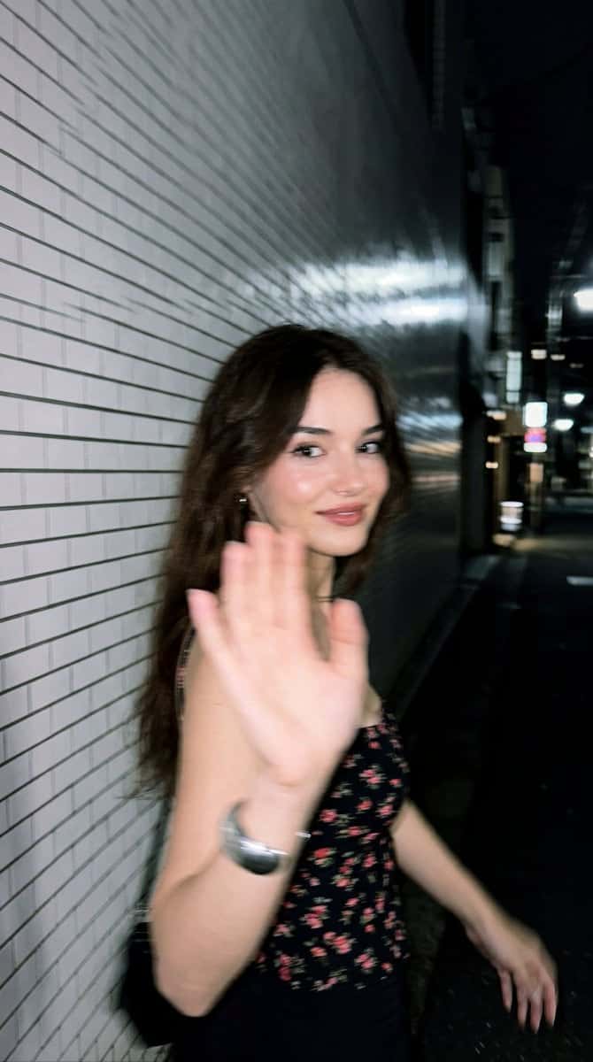 Candid Night Tokyo Motion Blur Photo
