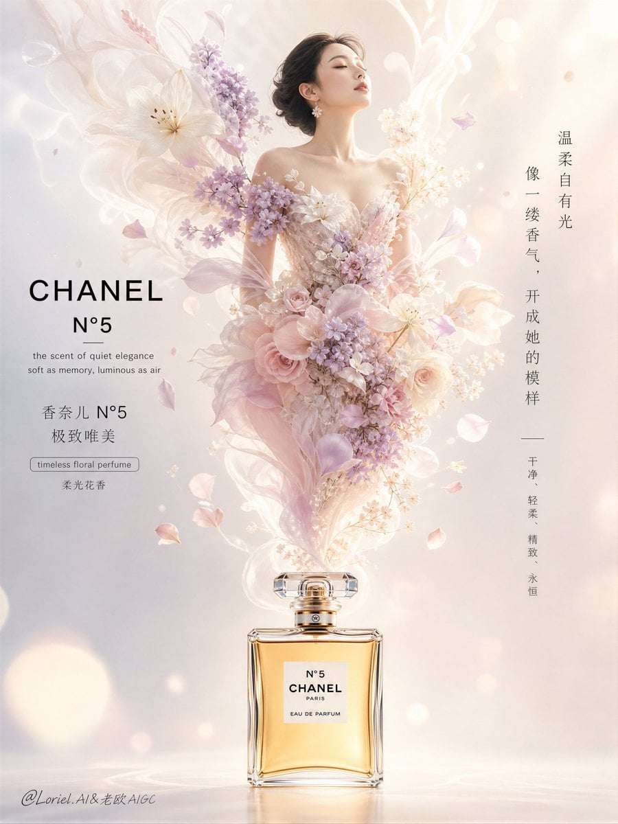 Chanel N°5 Ethereal Floral Dream Poster