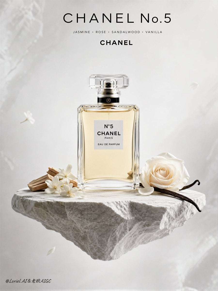 Chanel No.5 Floating Stone Luxury Fragrance