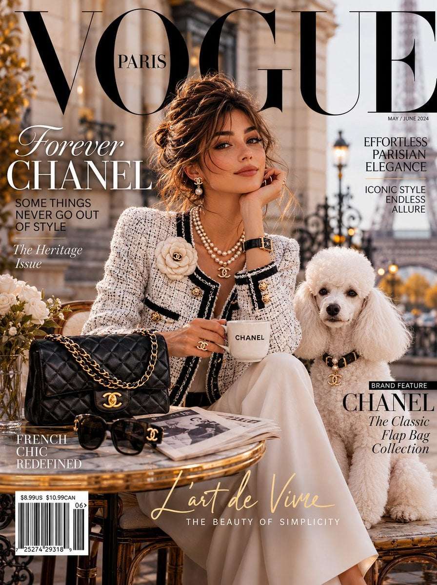 Chanel Parisian Elegance Vogue Editorial