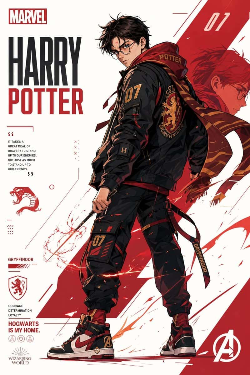 Character Illustration Template Modern Streetwear