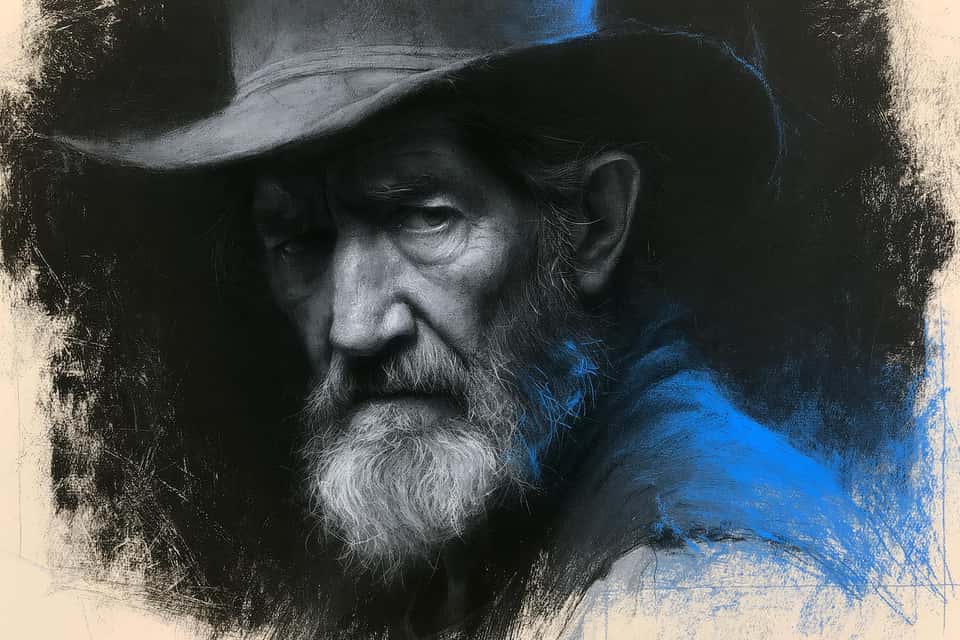 Charcoal Chiaroscuro Portrait Template