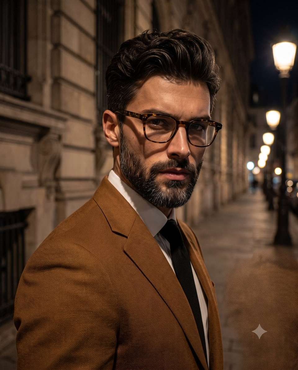 Chiaroscuro Man Night Street Portrait