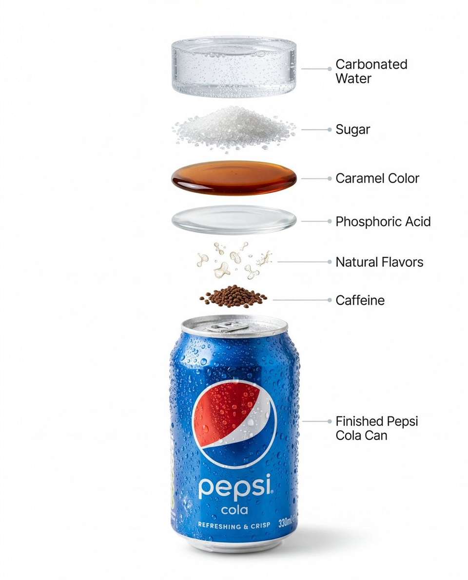 Chilled Pepsi Can Product Photography Template