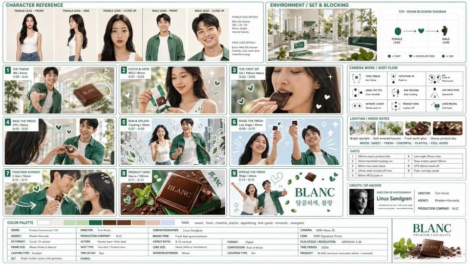 Chocolate Ad Prompt Template