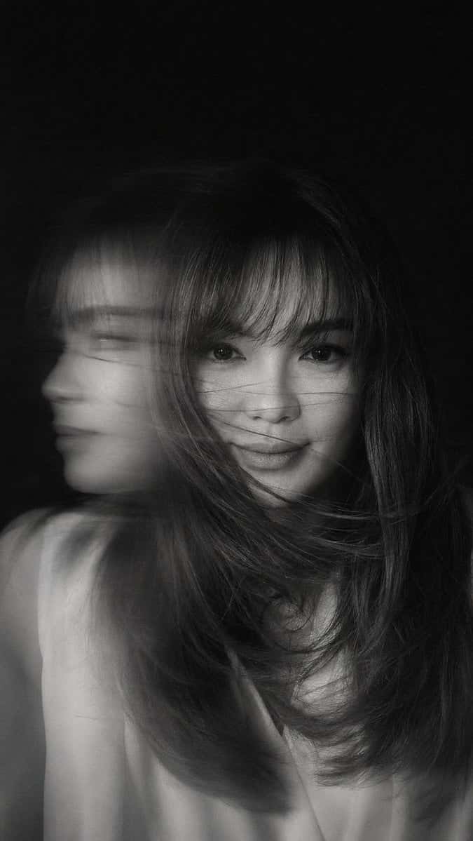 Cinematic Black White Motion Portrait