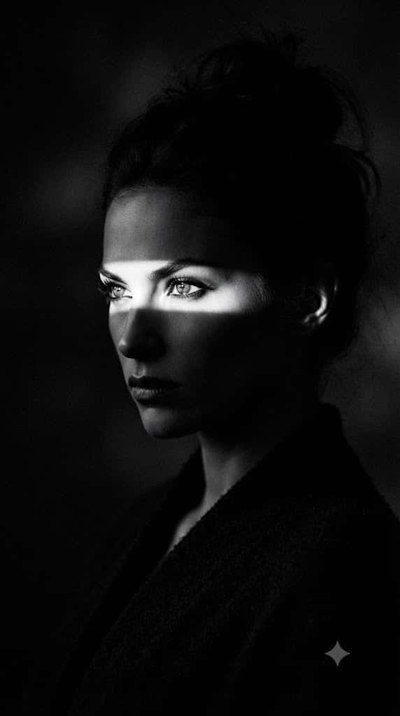 Cinematic Chiaroscuro Fashion Portrait