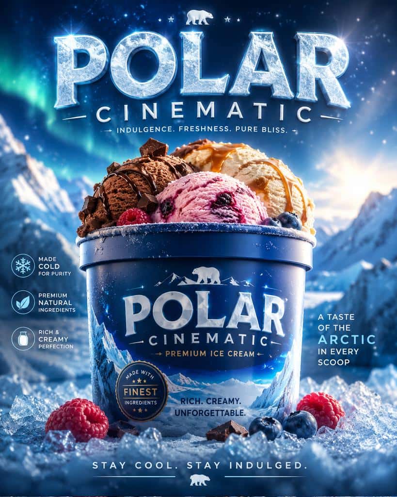 Cinematic Ice Cream Ad Template