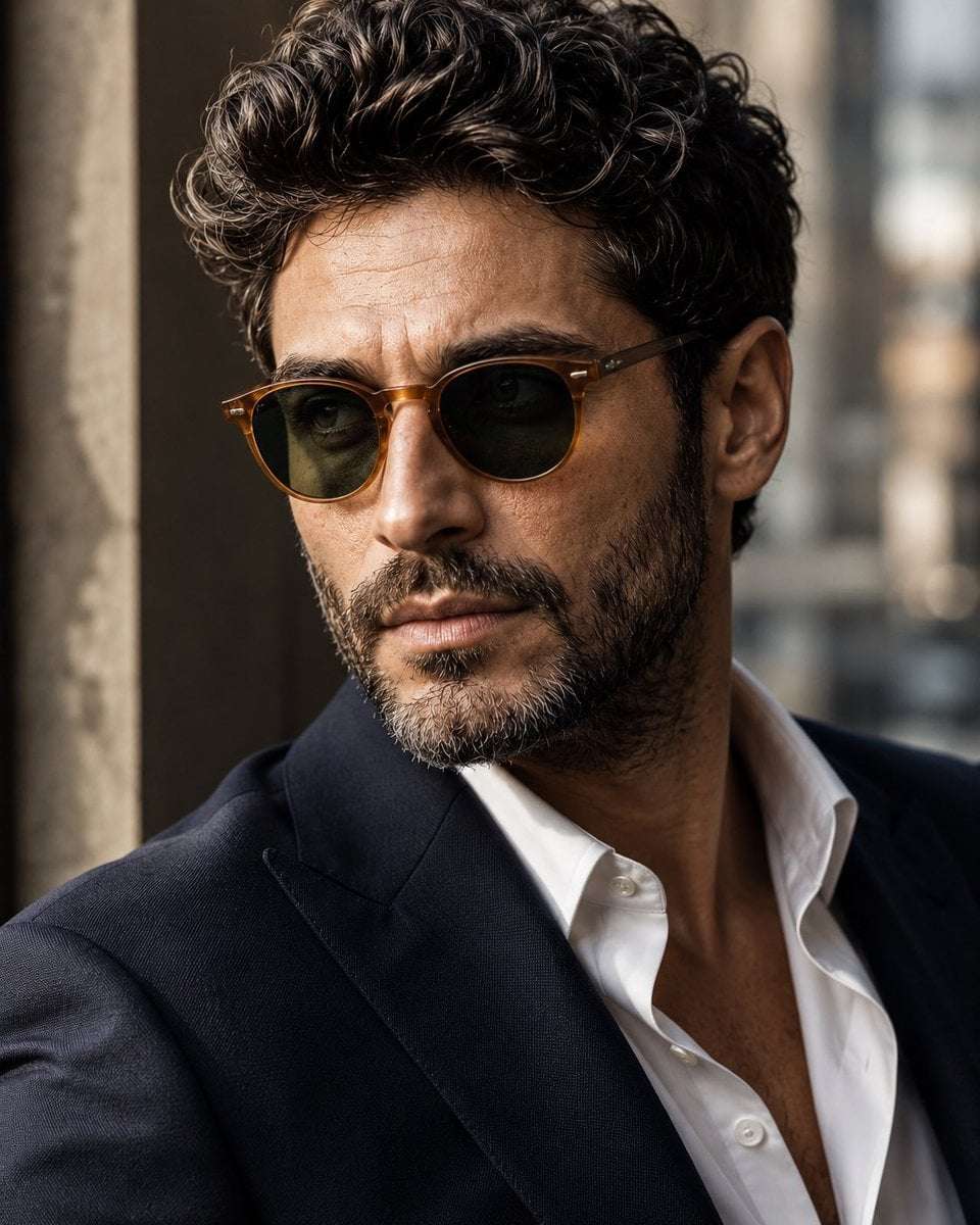 Cinematic Man Portrait Luxury Fashion