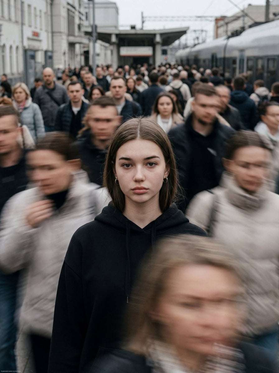 Cinematic Motion Blur Portrait A24 Style