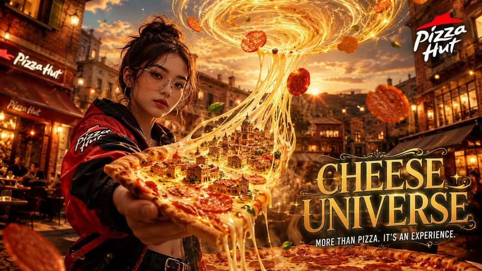 Cinematic Pizza Ad AI Prompt Template