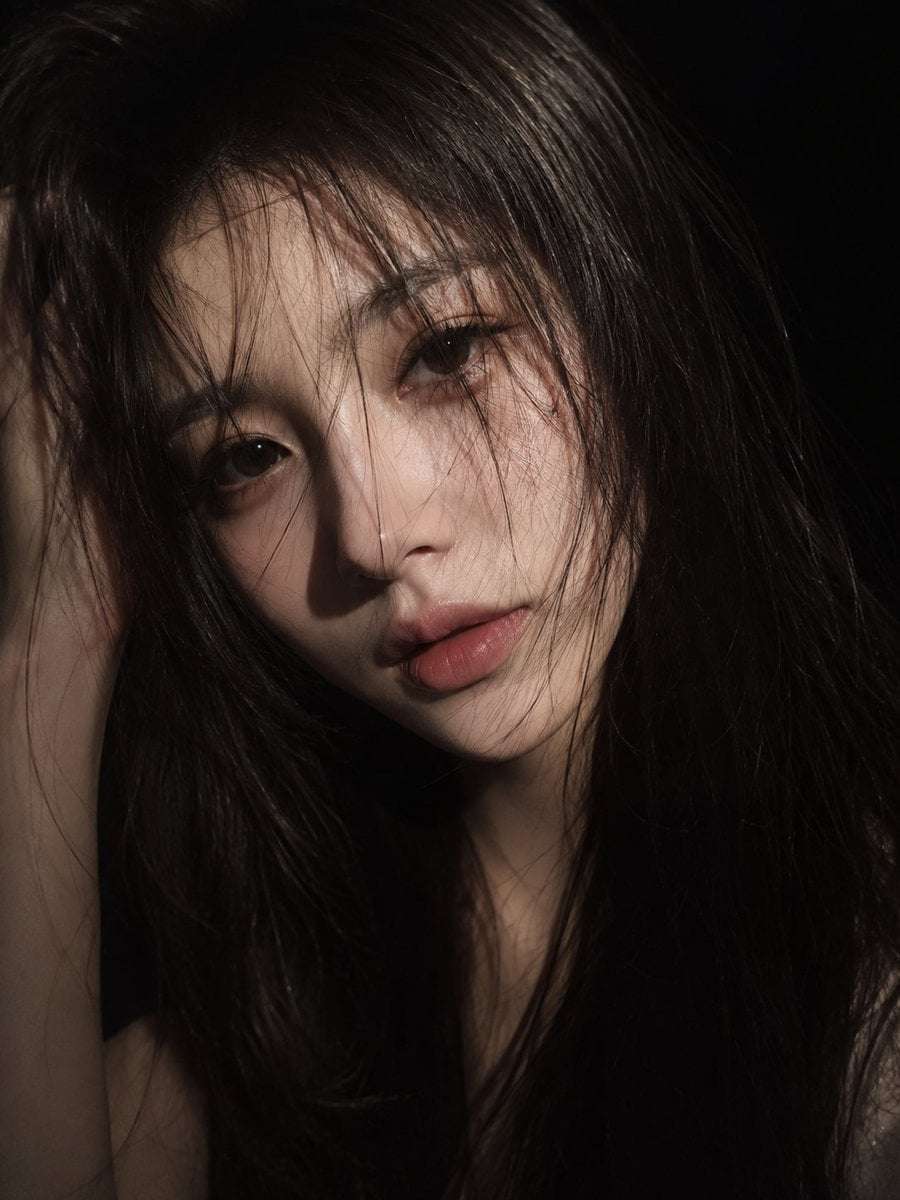 Cinematic Portrait East Asian Woman Moody