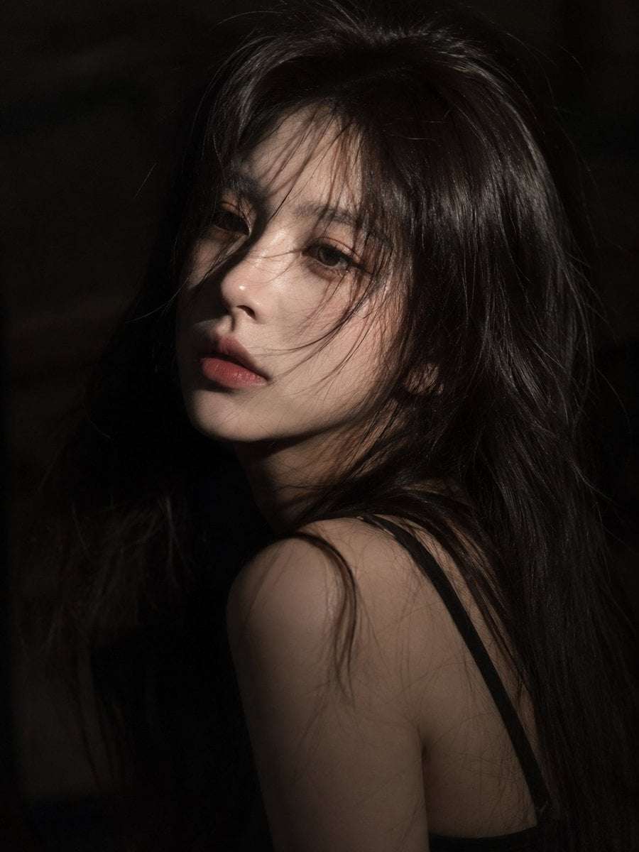 Cinematic Portrait East Asian Woman Moody