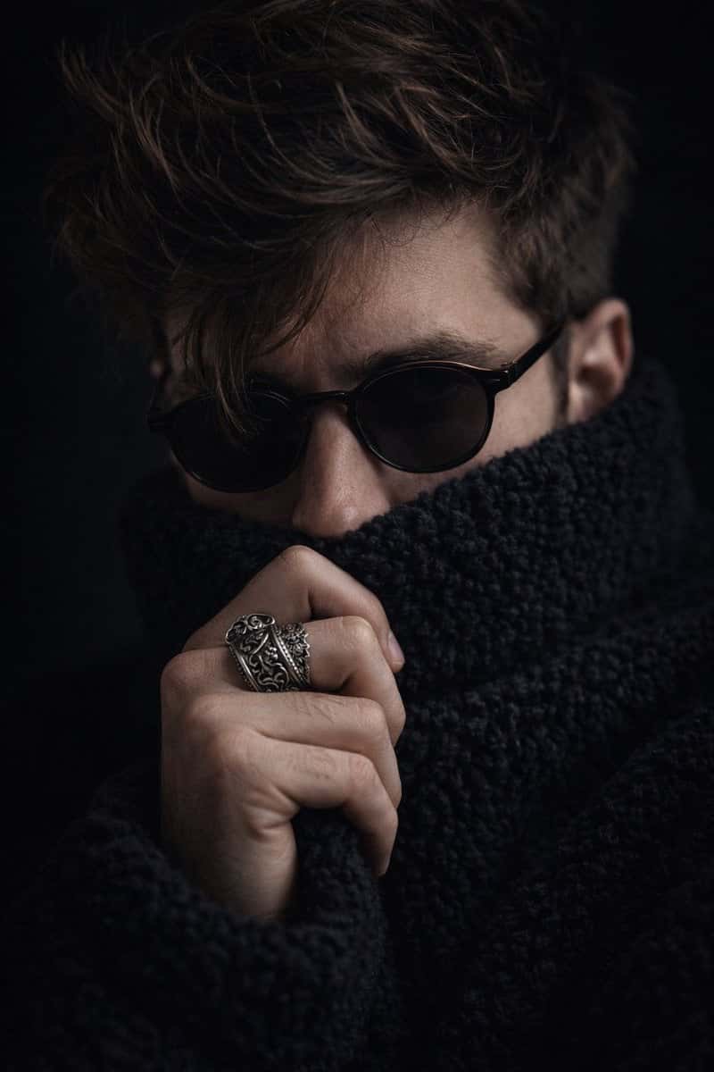 Cinematic Portrait Teddy Fleece Sunglasses