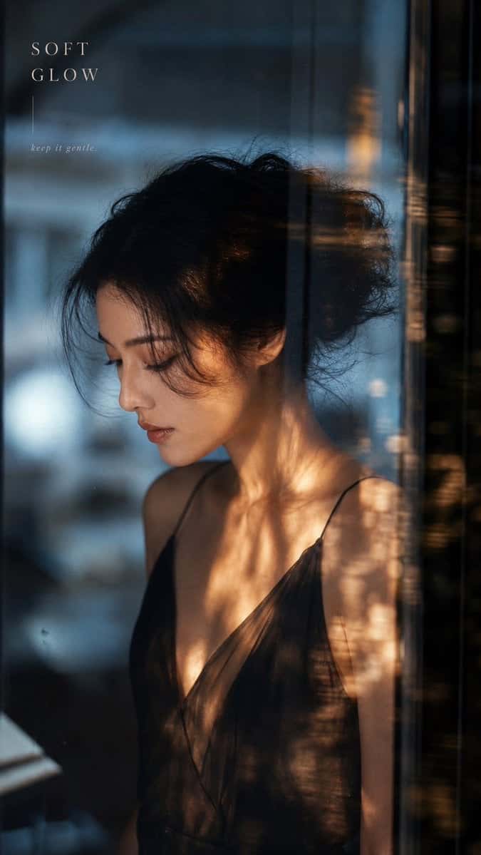 Cinematic Rainy Window Portrait Template