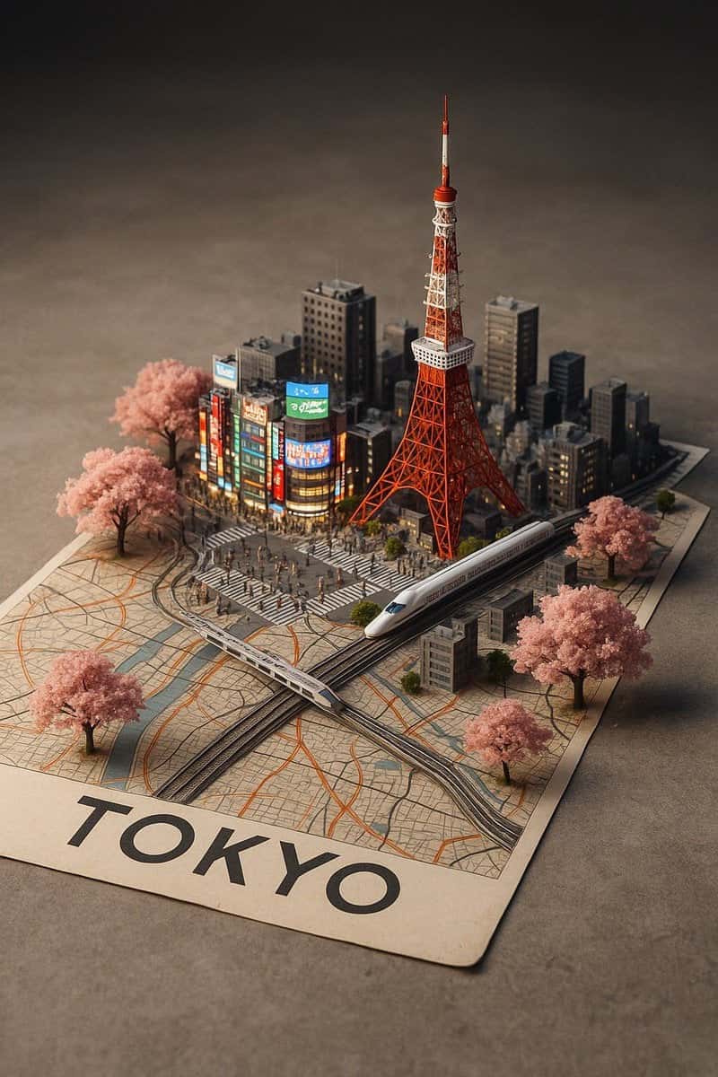 City Map Diorama AI Art Prompt