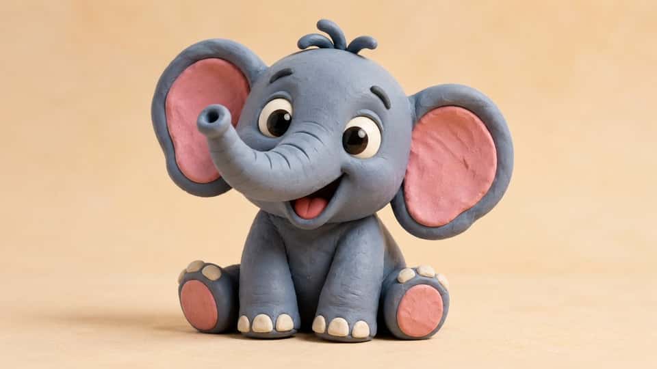 Clay Style 3D Render Template