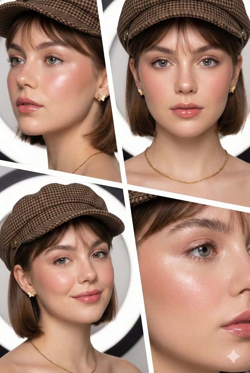 Clean Girl Beauty Editorial Collage
