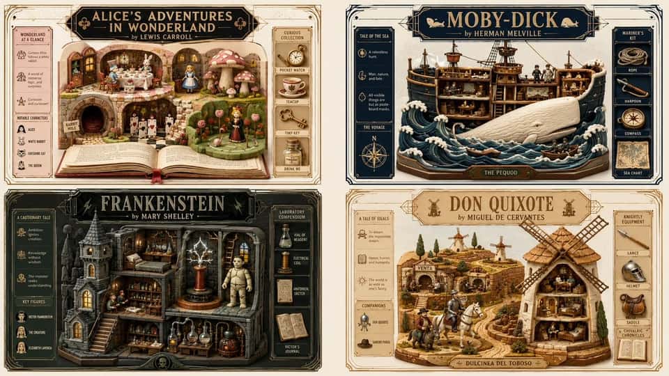 Collectible Diorama Book Art