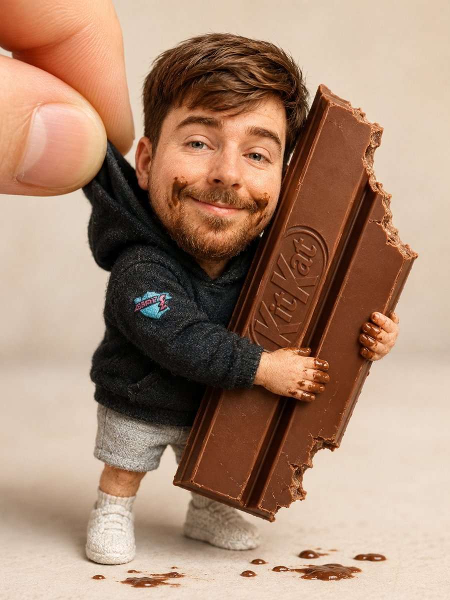 Collectible Doll KitKat Diorama Macro Photo