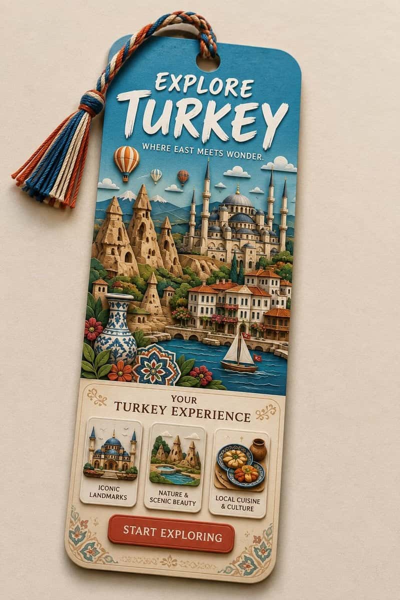 Collectible Travel Bookmark AI Prompt