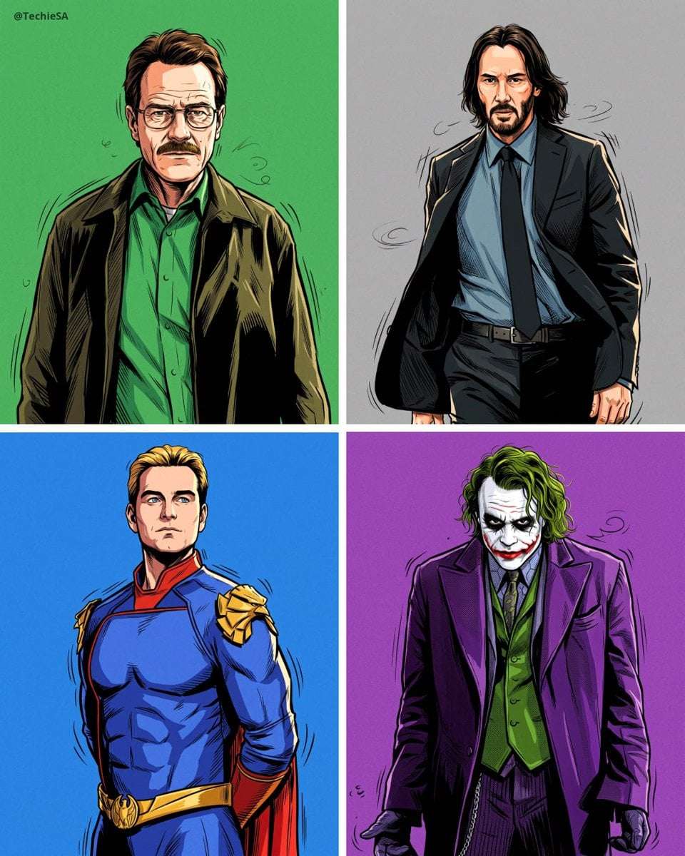 Comic Style Portrait Identity Lock