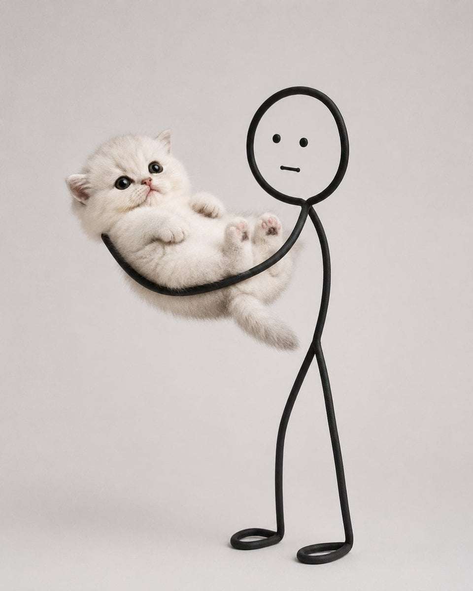 Cute Cat Doodle Interaction Studio Photo