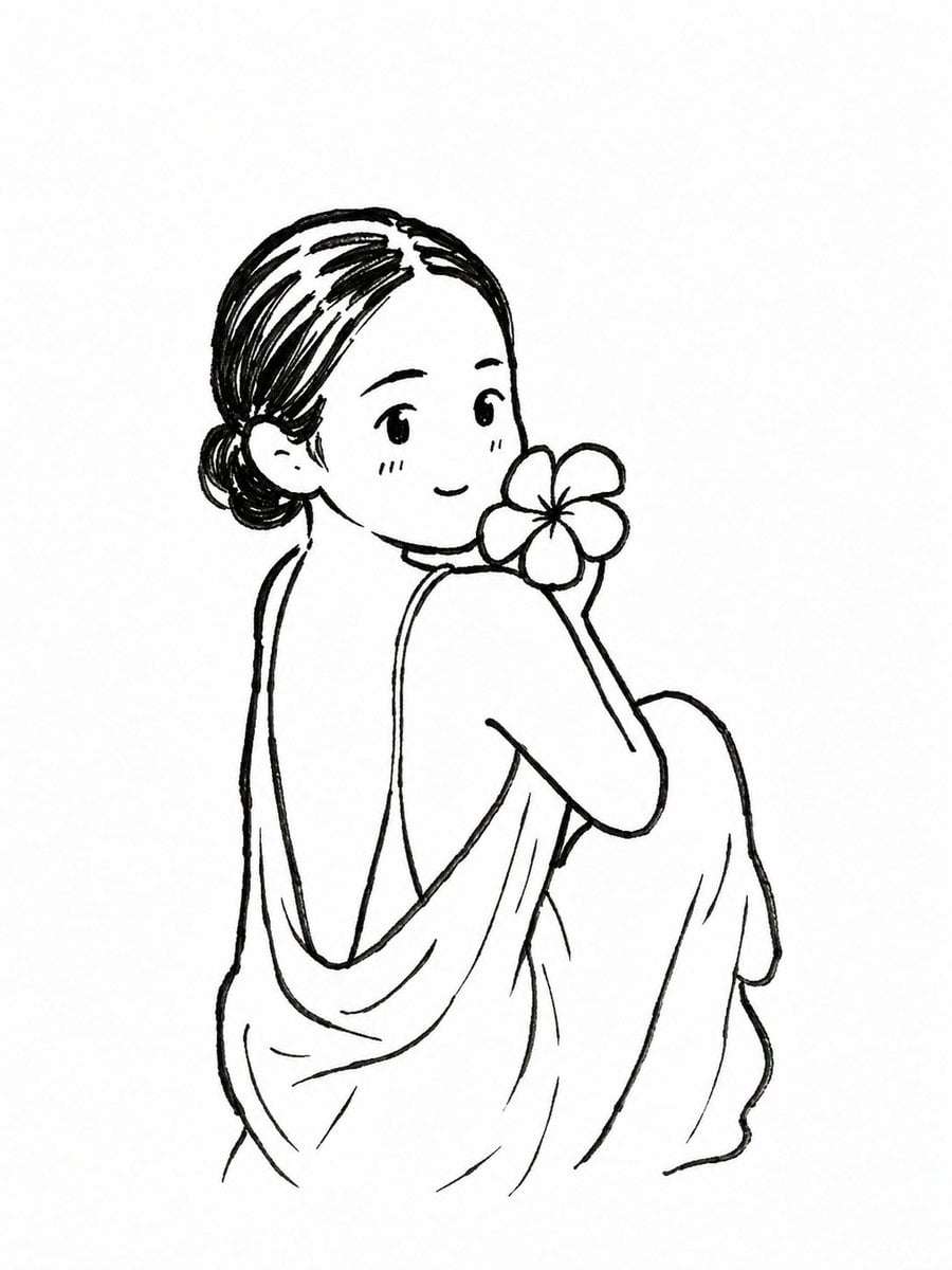 Cute Chibi Doodle Photo Illustration
