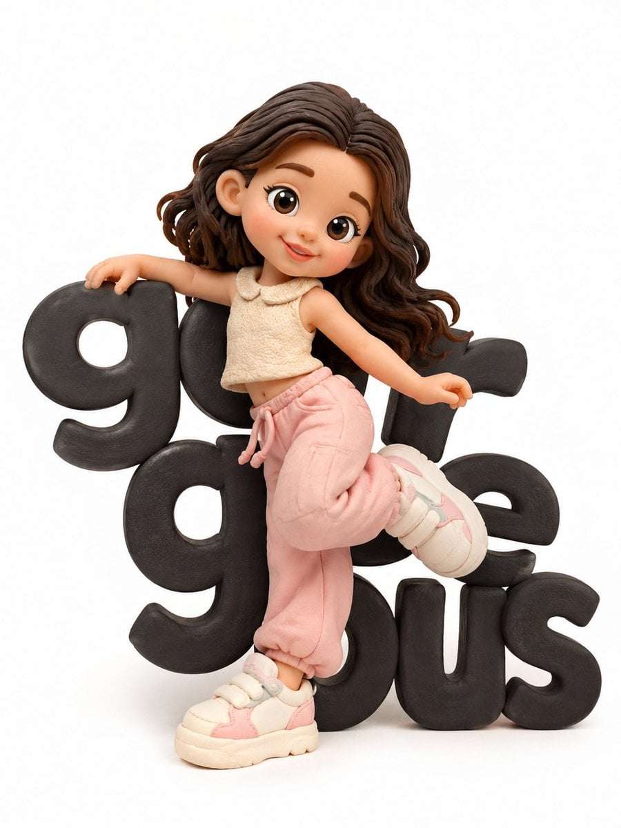 Cute Clay Character 3D Animation Style