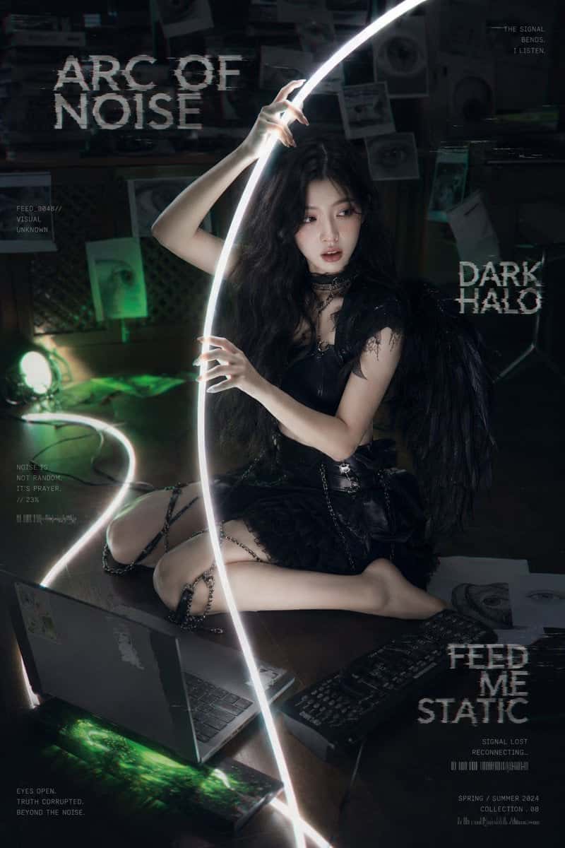 Dark Cyberpunk Angel AI Art Prompt