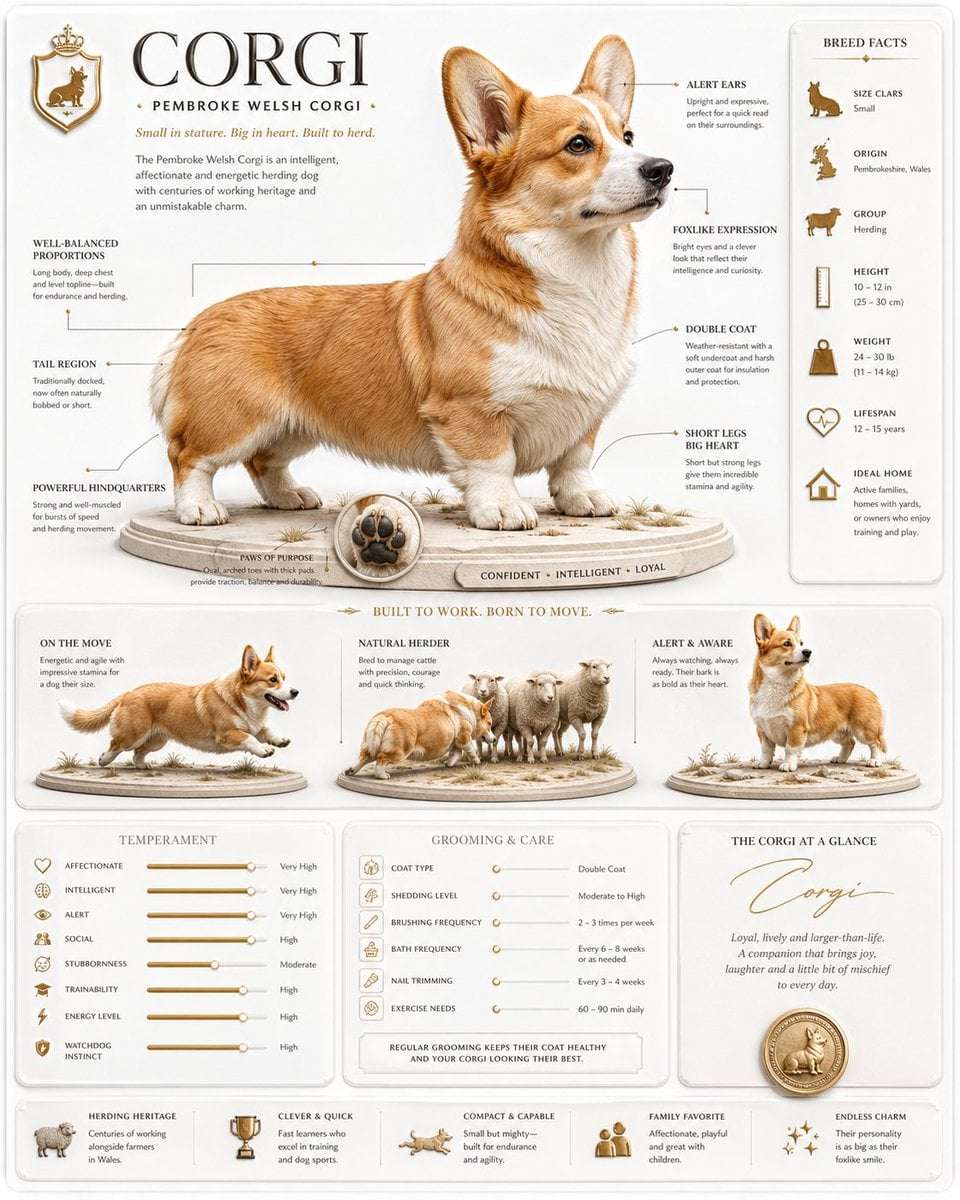 Dog Breed Anatomy Infographic Template