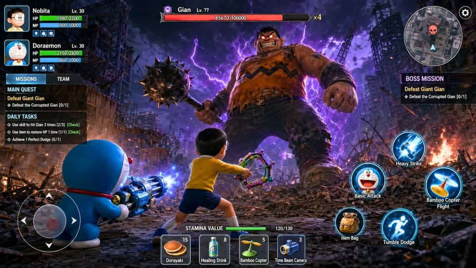 Doraemon RPG Battle Screenshot Mobile Game