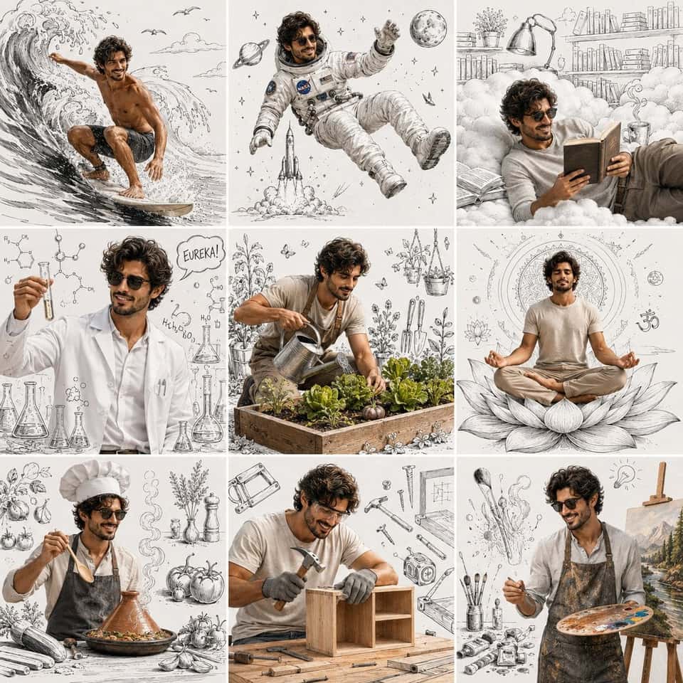 Editorial Collage AI Prompt Template