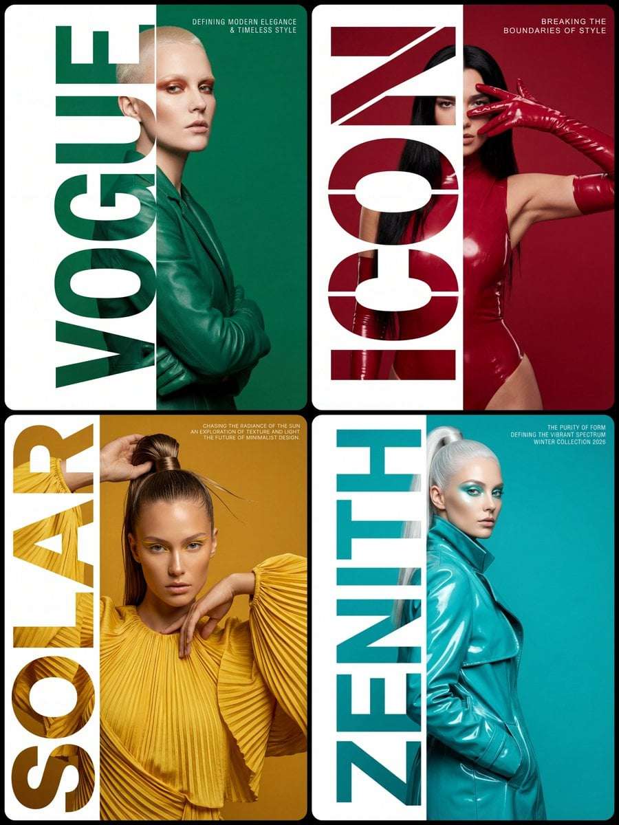 Editorial Typography Poster Template
