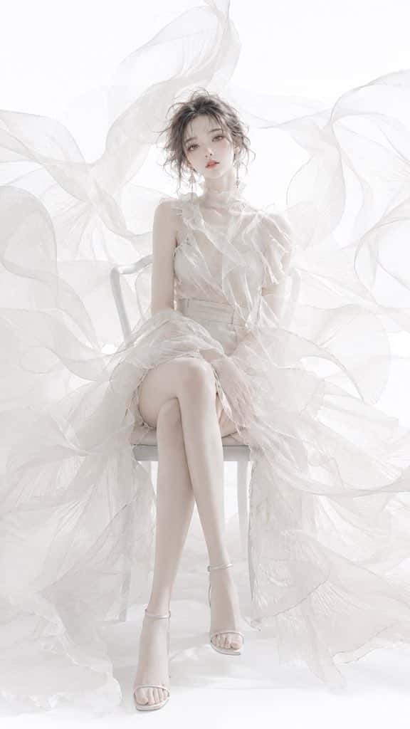 Elegant Japanese Fashion Illustration Template