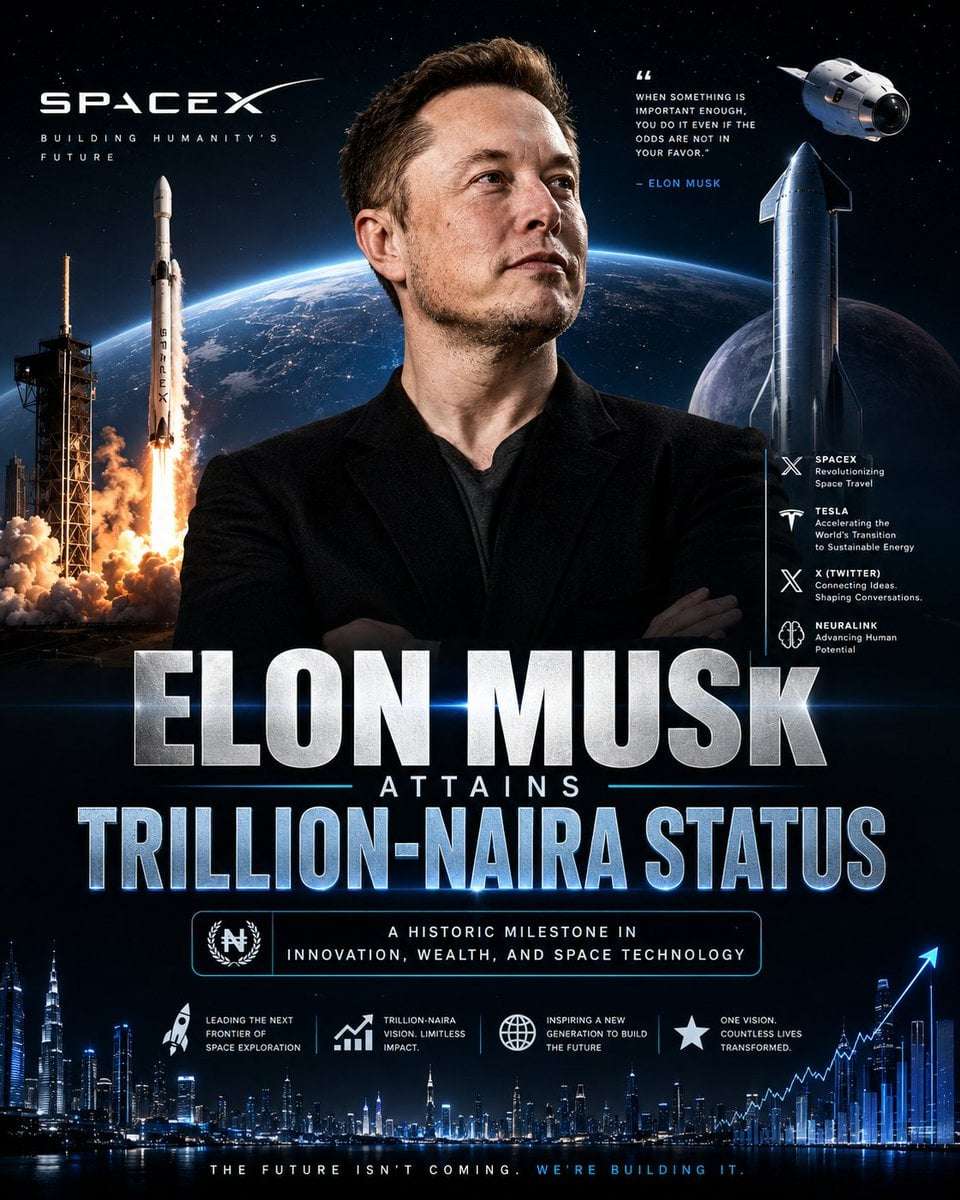 Elon Musk SpaceX Achievement Poster