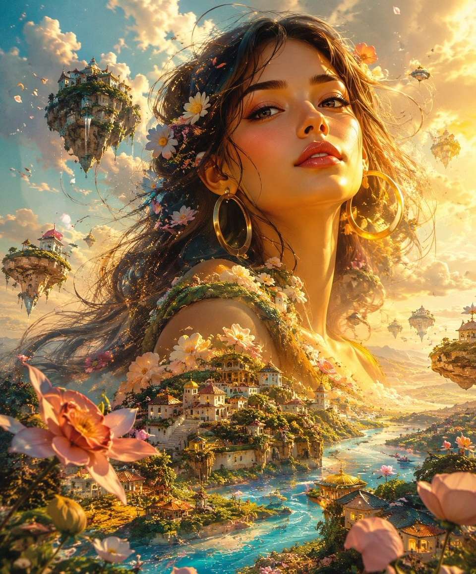 Ethereal Giantess Fantasy Illustration