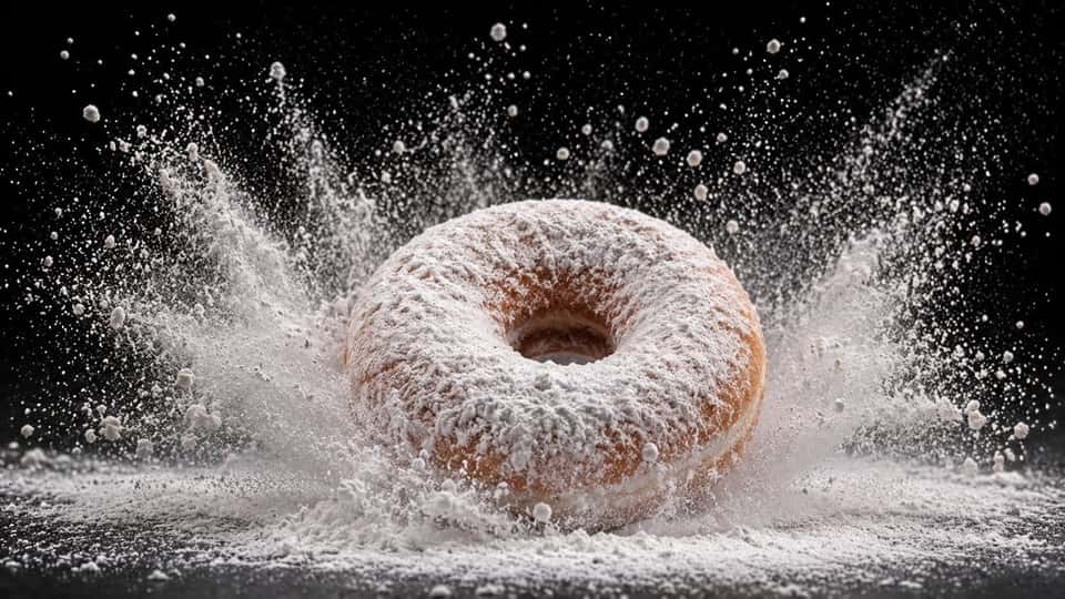 Exploding Powder Food Studio Photo